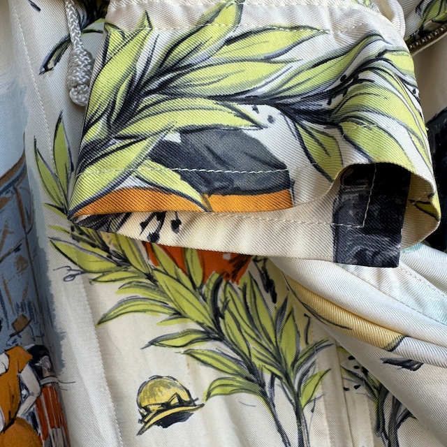 HERMES ジップアップフーディー シルク オールドエルメス 古着 画像14
