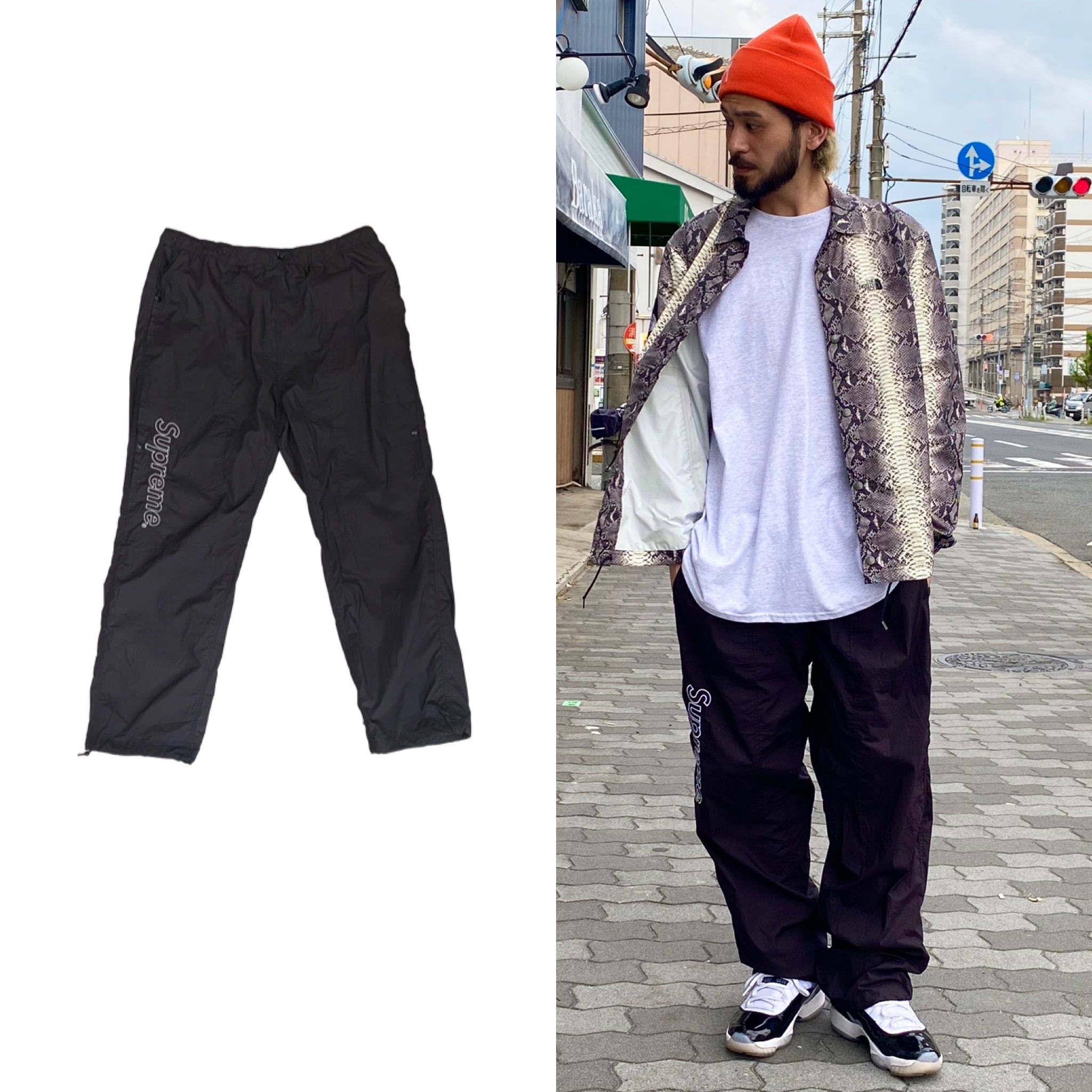 Supreme WARM UP PANT LARGE BLACK 25274 | BRAND BUYERS OSAKA