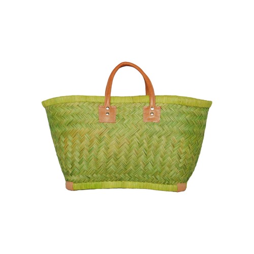 【かごバッグ】M パニエM / Yellow Green / マルシェバッグ