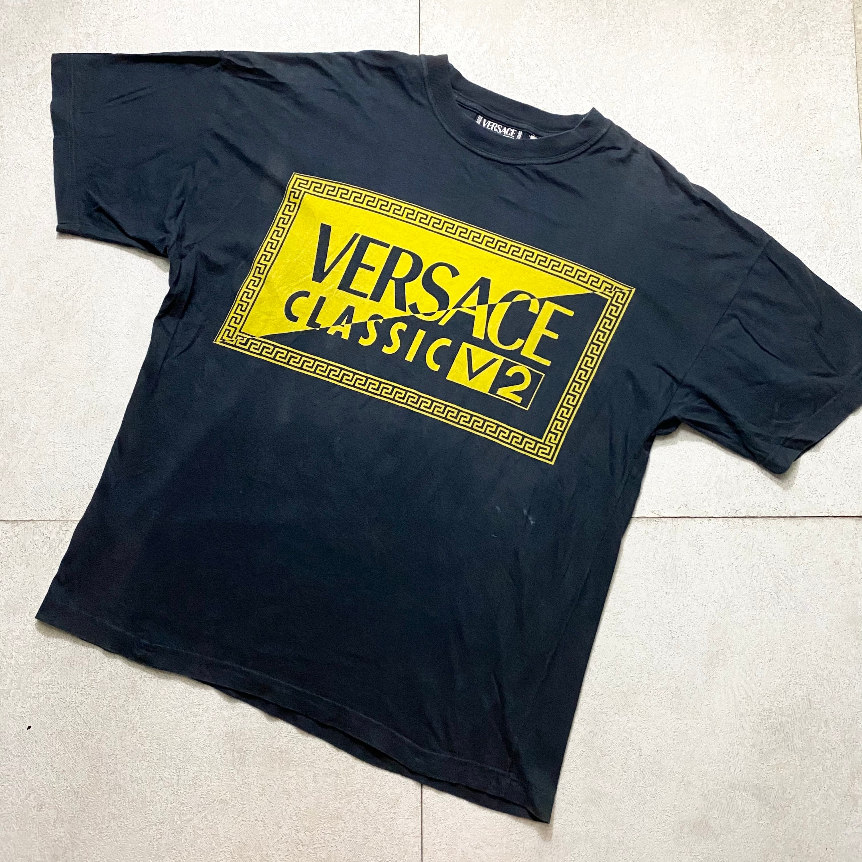 vintage VERSACE CLASSIC V2 logo print cut and sewn | NOIR ONLINE