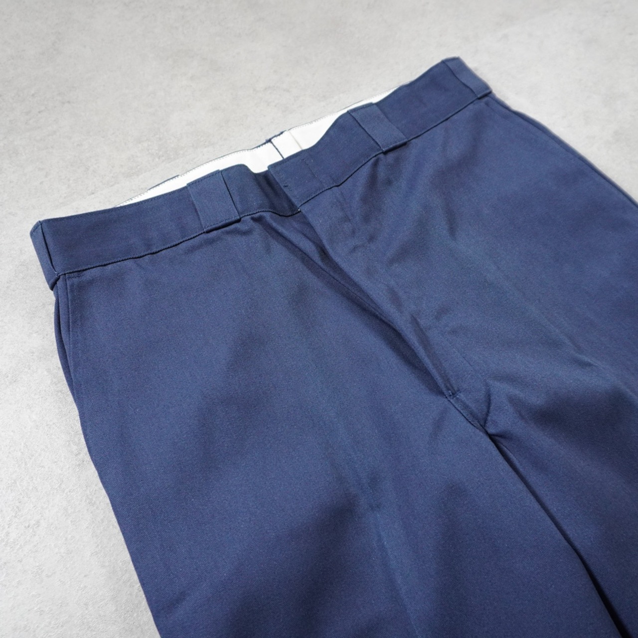 【DEAD STOCK】80s Dickies 874 Flannel Lined work pants "made in USA" navy W36L32 古着 - 5