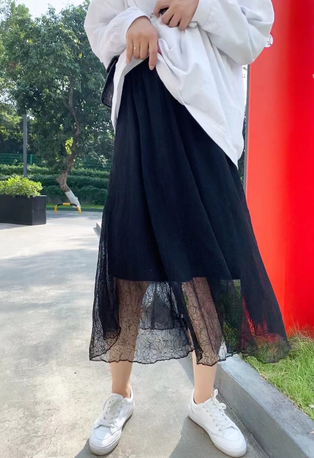 花柄レーススカート　AJ1365-E007