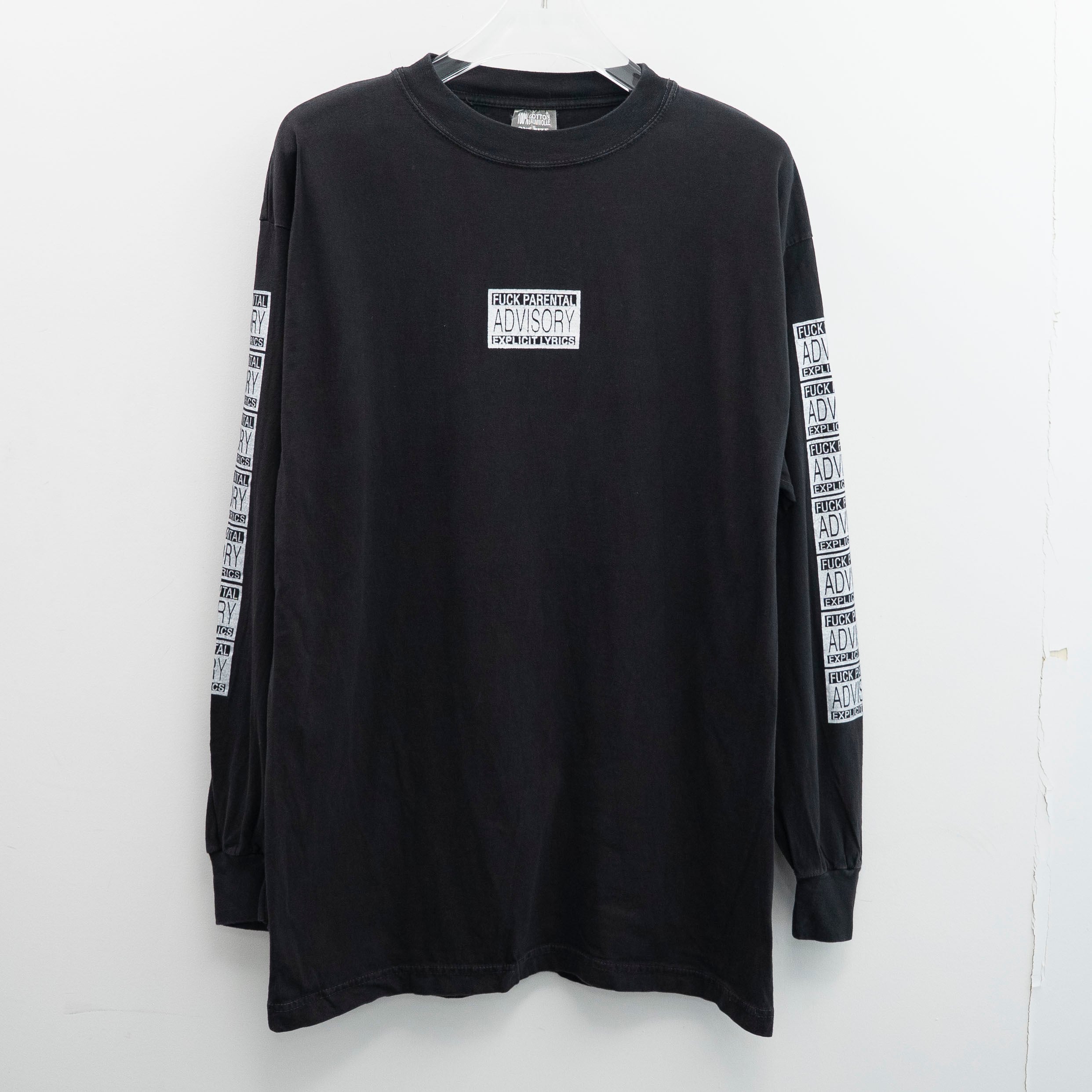 Fuck Parental Advisory " Fuck Parental Advisory L/S " Euro XL 【A7-342】