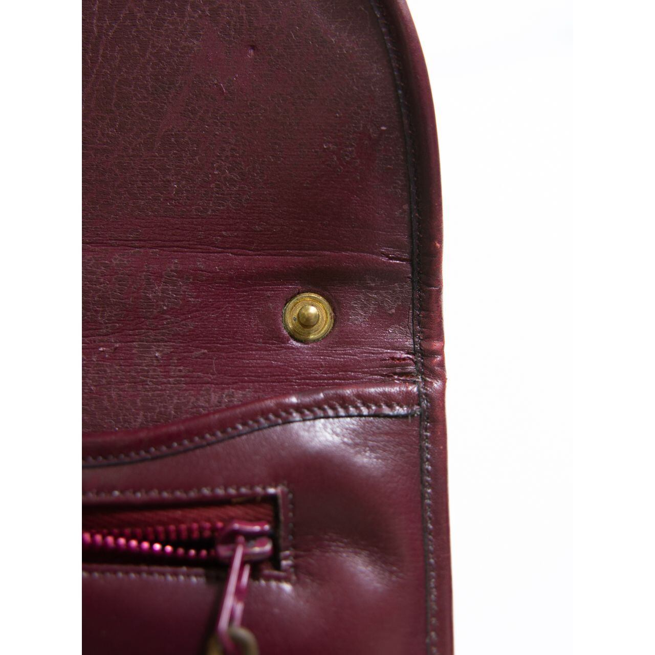 【Unknown Brand】Made in France 70's Leather Shoulder Bag（フランス製 レザーショルダーバッグ クラッチ）