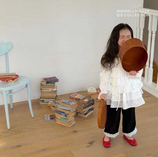 残り2点 即納⌇90cm,100cm リボン ブラウス