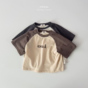 【ONU】ouiラグランTシャツ melange 70~120cm 240210on