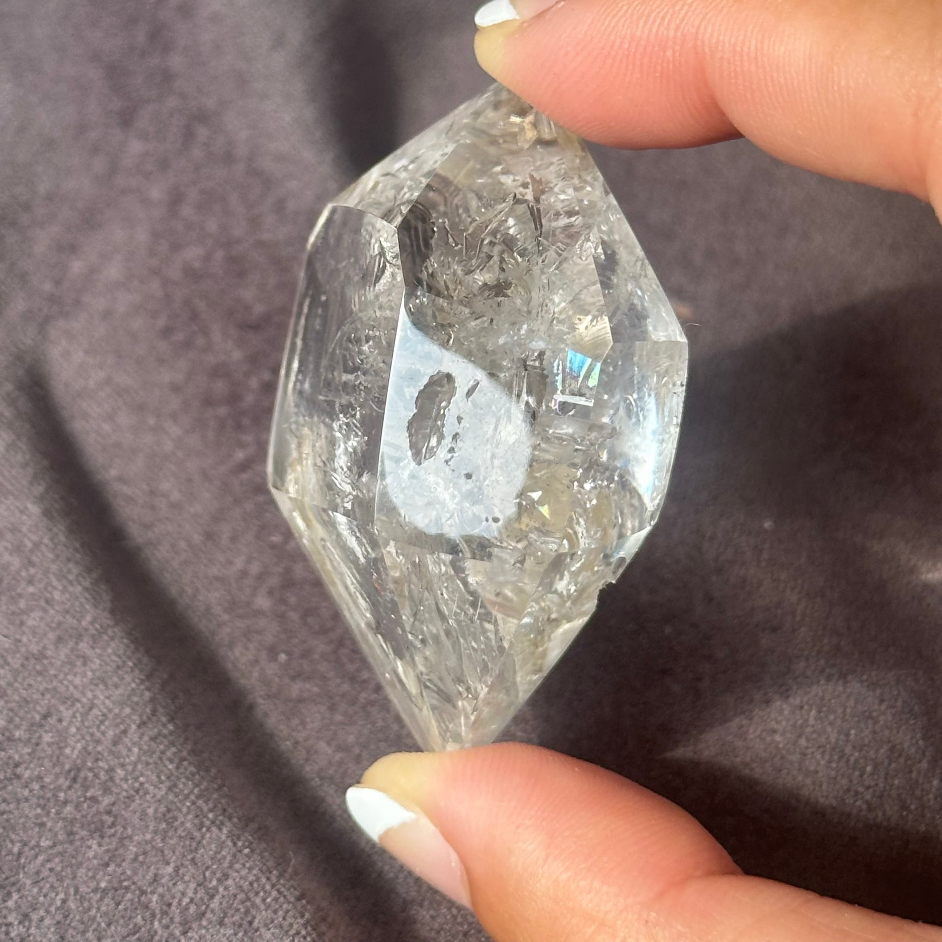 水入り 水晶】ダブル ポイント エンハイドロ クォーツ | s'harmoniser