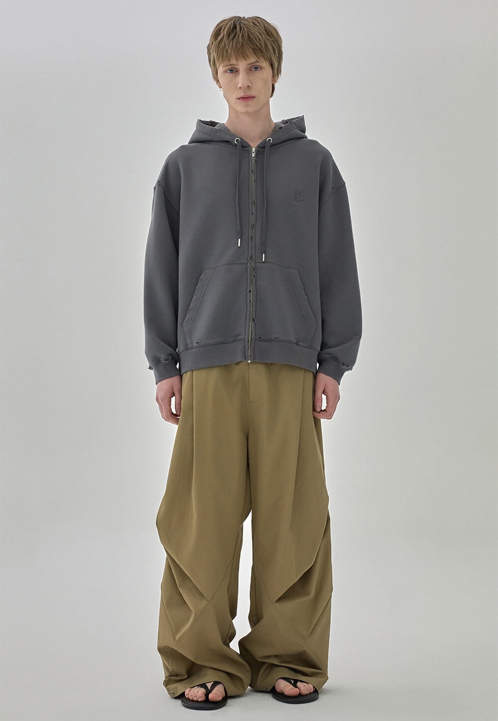 ☆BABYMONSTER アヒョン 着用！！【WOOALONG】Vintage Semi-Loose Hood
