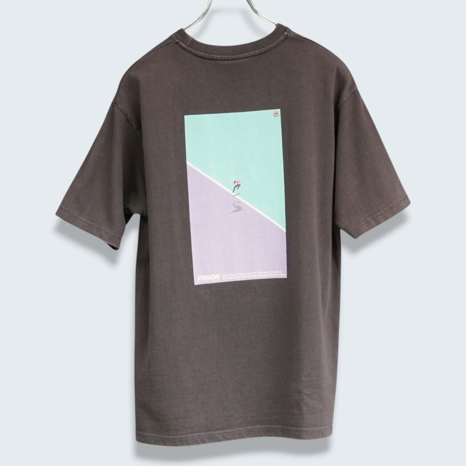 VISION STREET WEAR フォトプリントTシャツ ブラウン M