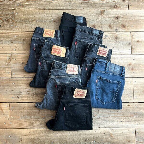 1点物◇エジプト製Levisリーバイス514黒紺ブラックジーンズ古着メンズ