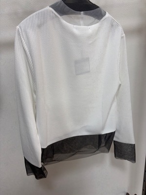 シアー切り替えカットソー　619408