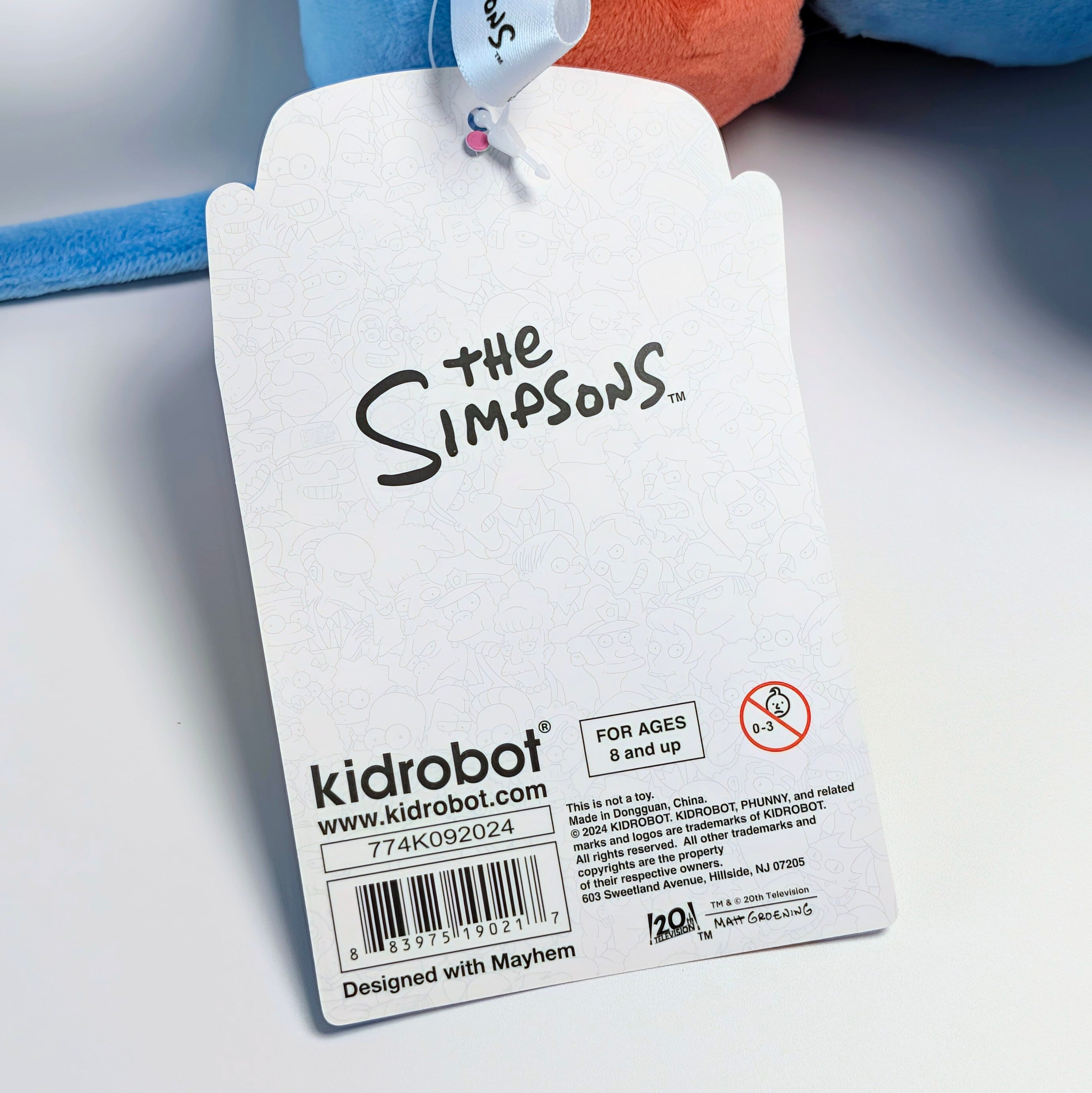 ⚡️LIMITED⚡️Kidrobot【 The Simpsons（ザ シンプソンズ） 】『 スクラッチー 』イッチー&スクラッチー インタラクティブプラッシュ / plush toy / ぬいぐるみ 〚アメリカン雑貨 アメトイ〛