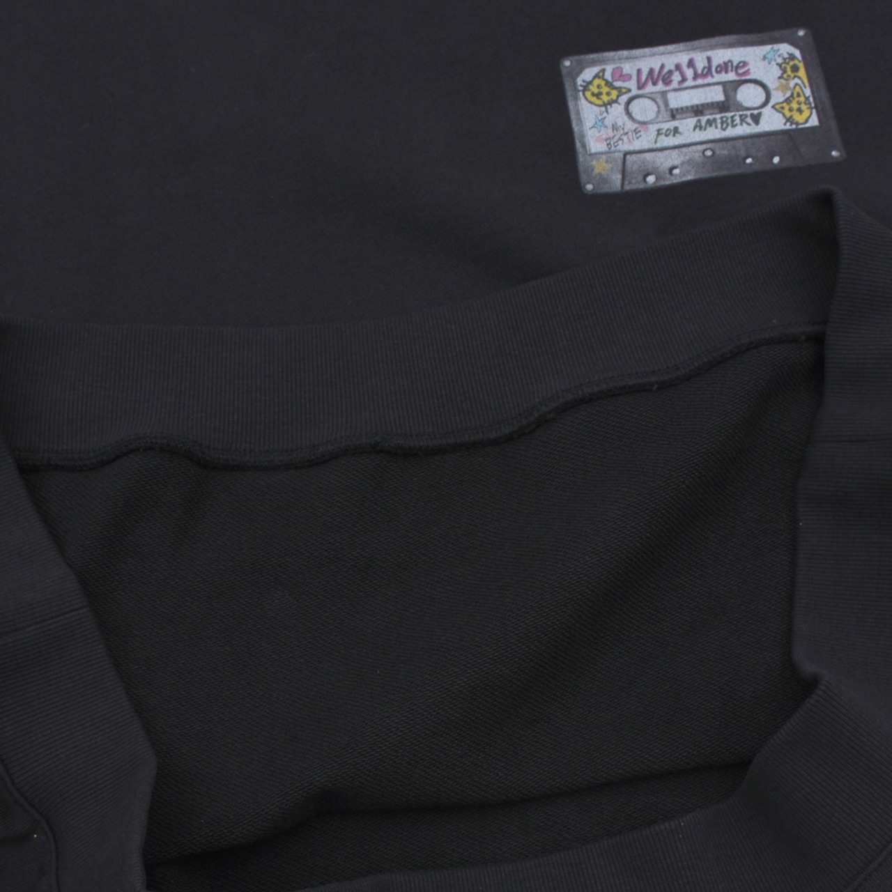 【WE11DONE】BLACK CASSETTE SWEATSHIRT - 10