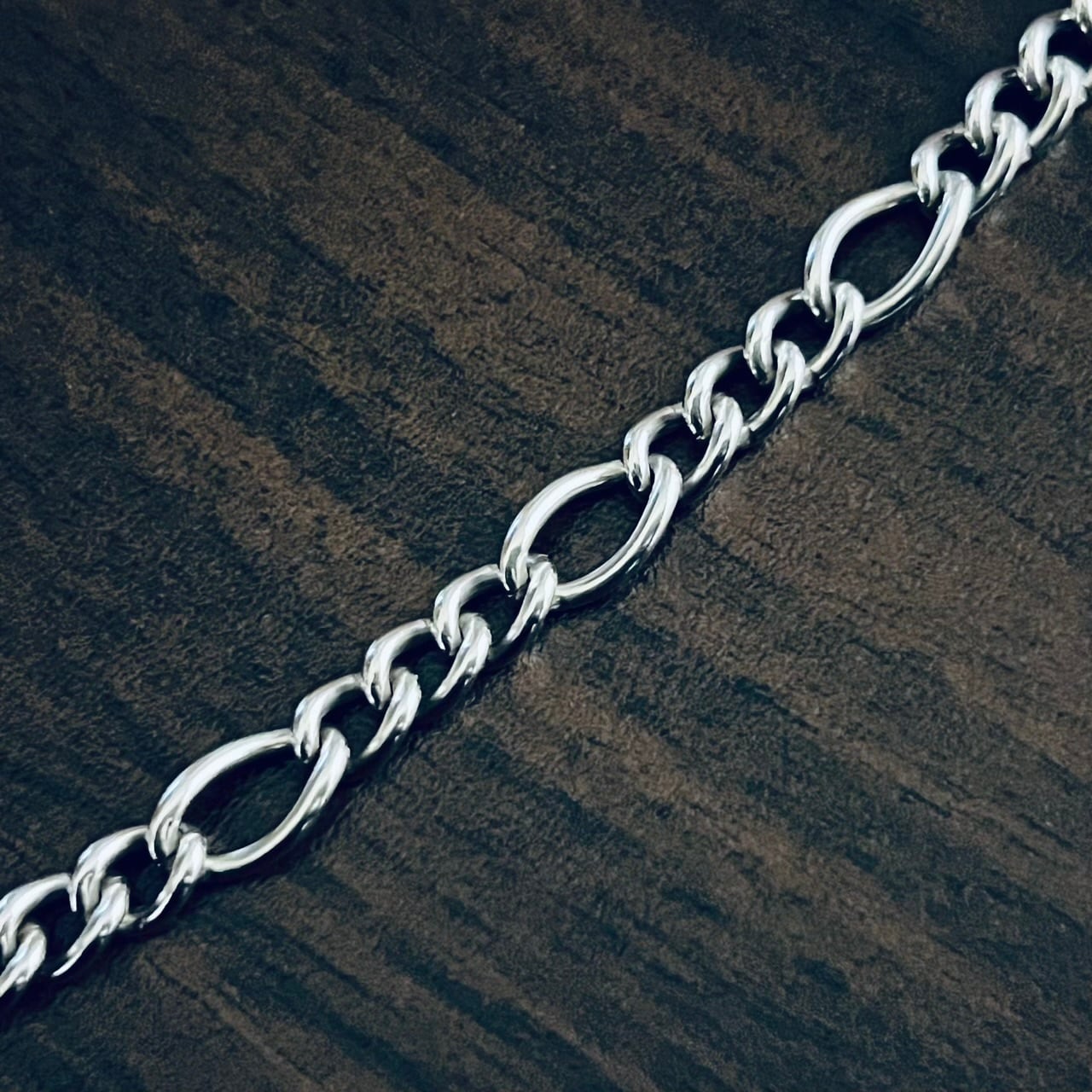 VINTAGE TIFFANY & CO. Figaro Chain Long Necklace Sterling VINTAGE TIFFANY & CO. Figaro Chain Long Necklace Sterling