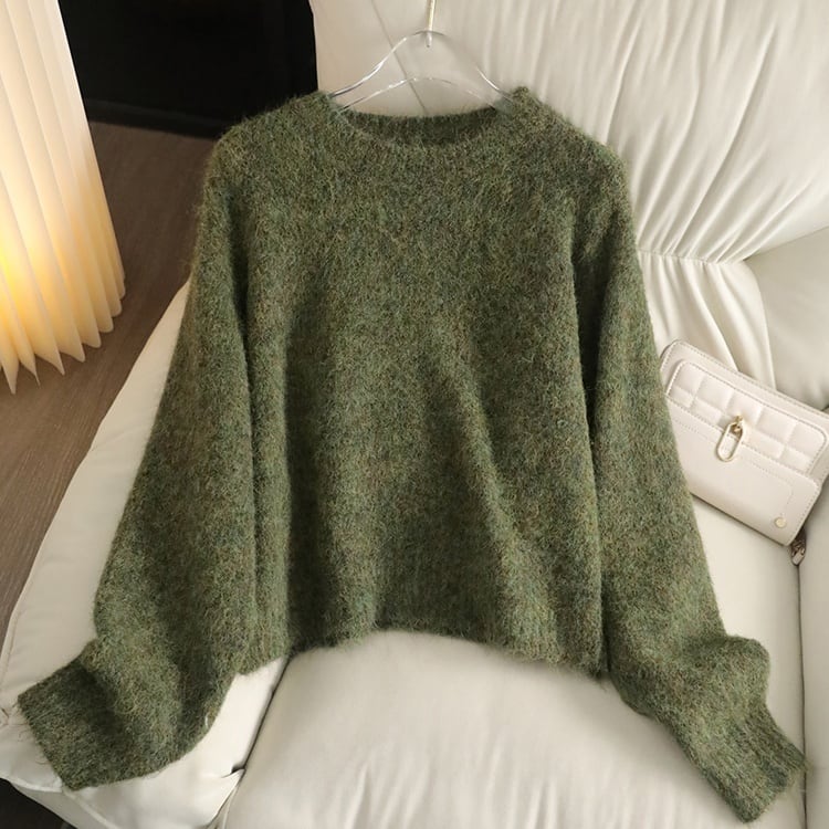 Cozy Fuzzy Knit Sweater TO0817