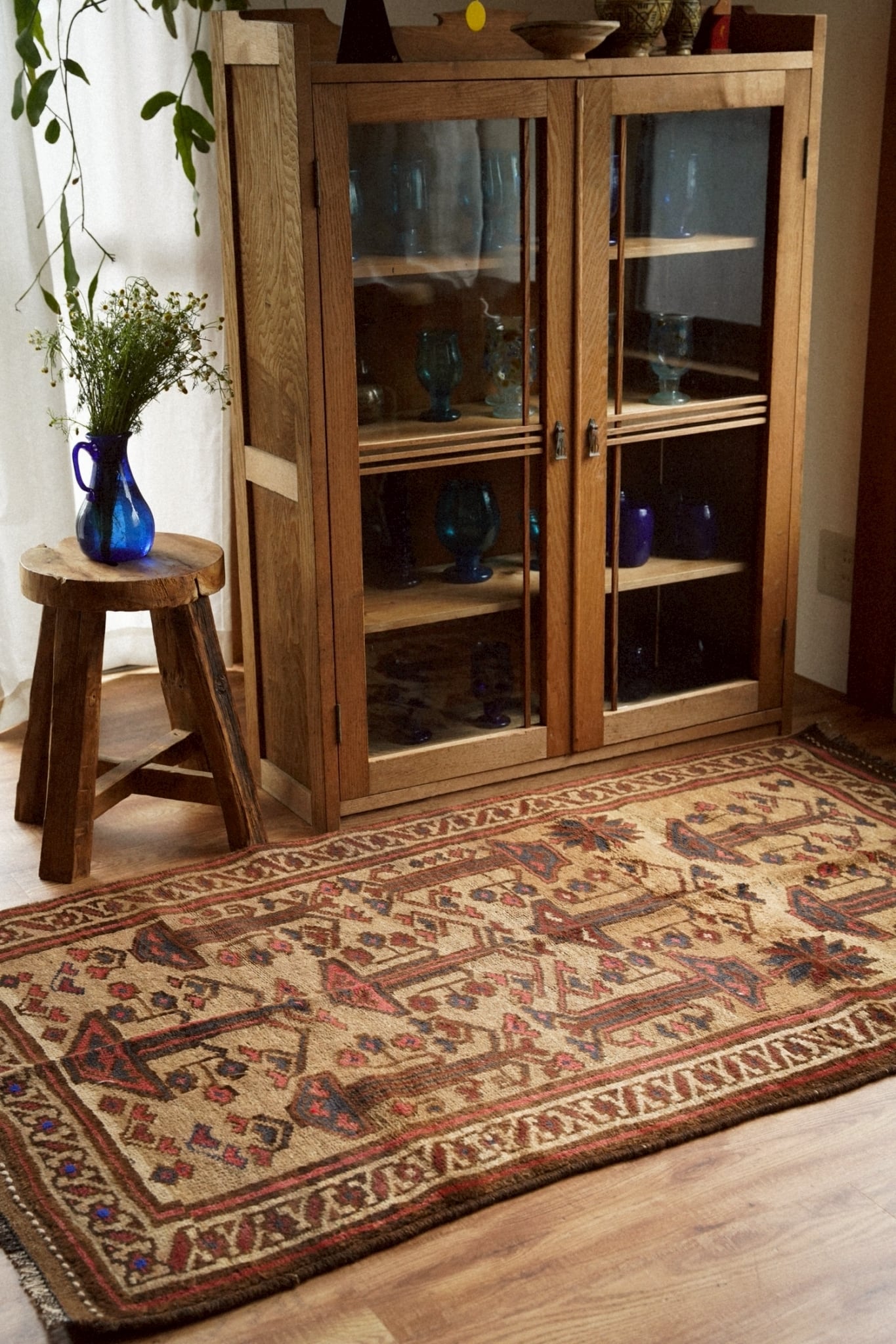 2158-Vintage Taimani rug | 手織りのヴィンテージラグ専門店 | Bahr