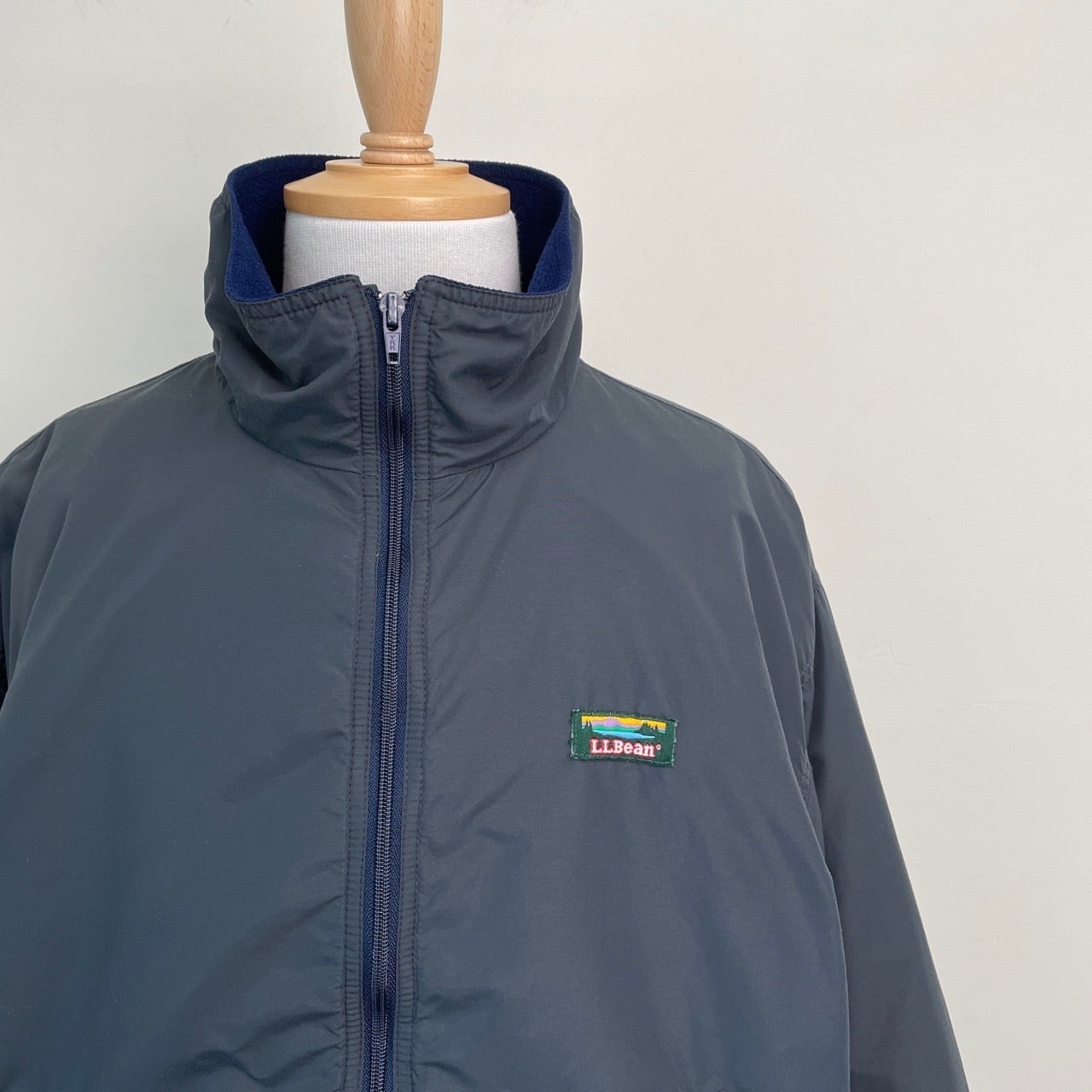 90s USA製 L.L.Bean スリーシーズンジャケット 裏フリース ナイロン