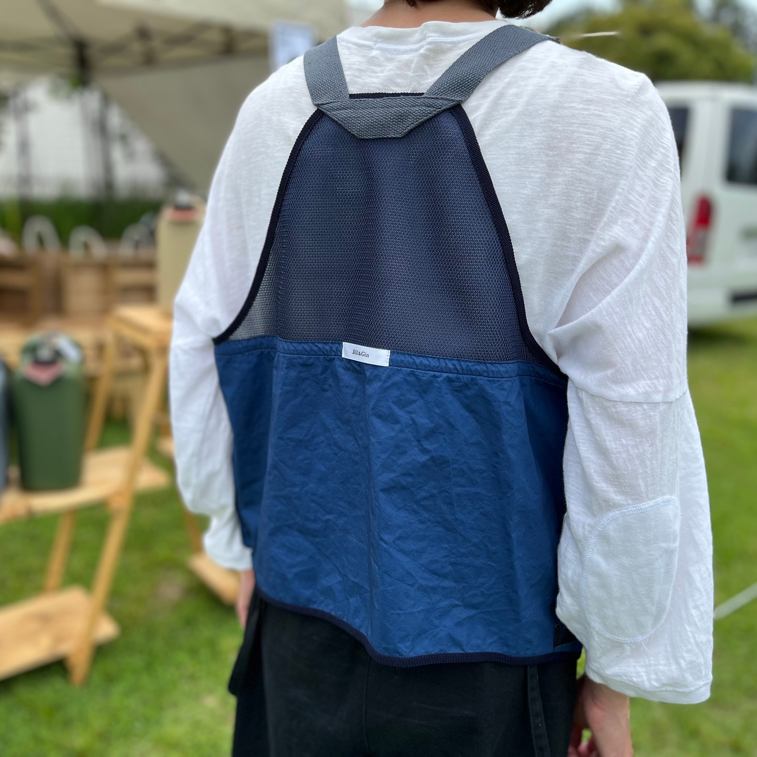ウォッシュ加工コットンウェザーベスト/インクブルー | Pay ID ウォッシュ加工コットンウェザーベスト/インクブルー | Pay ID