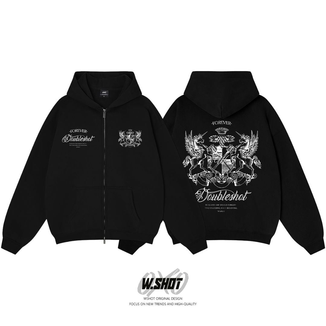 WSHOT Original Unicorn Zip Hoodie WS134 | wshot