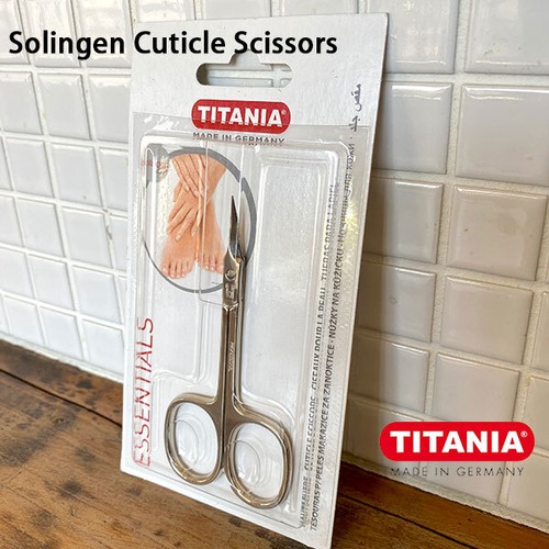 Solingen Cuticle Scissors ゾーリンゲン キューティクル シザー 眉毛 枝毛 ハサミ TITANIA GERMANY ドイツ HERE DETAIL