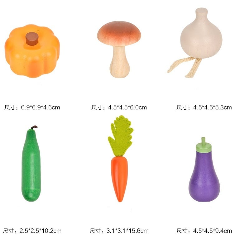 果物野菜お肉パンおままごとセット 木のおもちゃ 収納ボックス付き