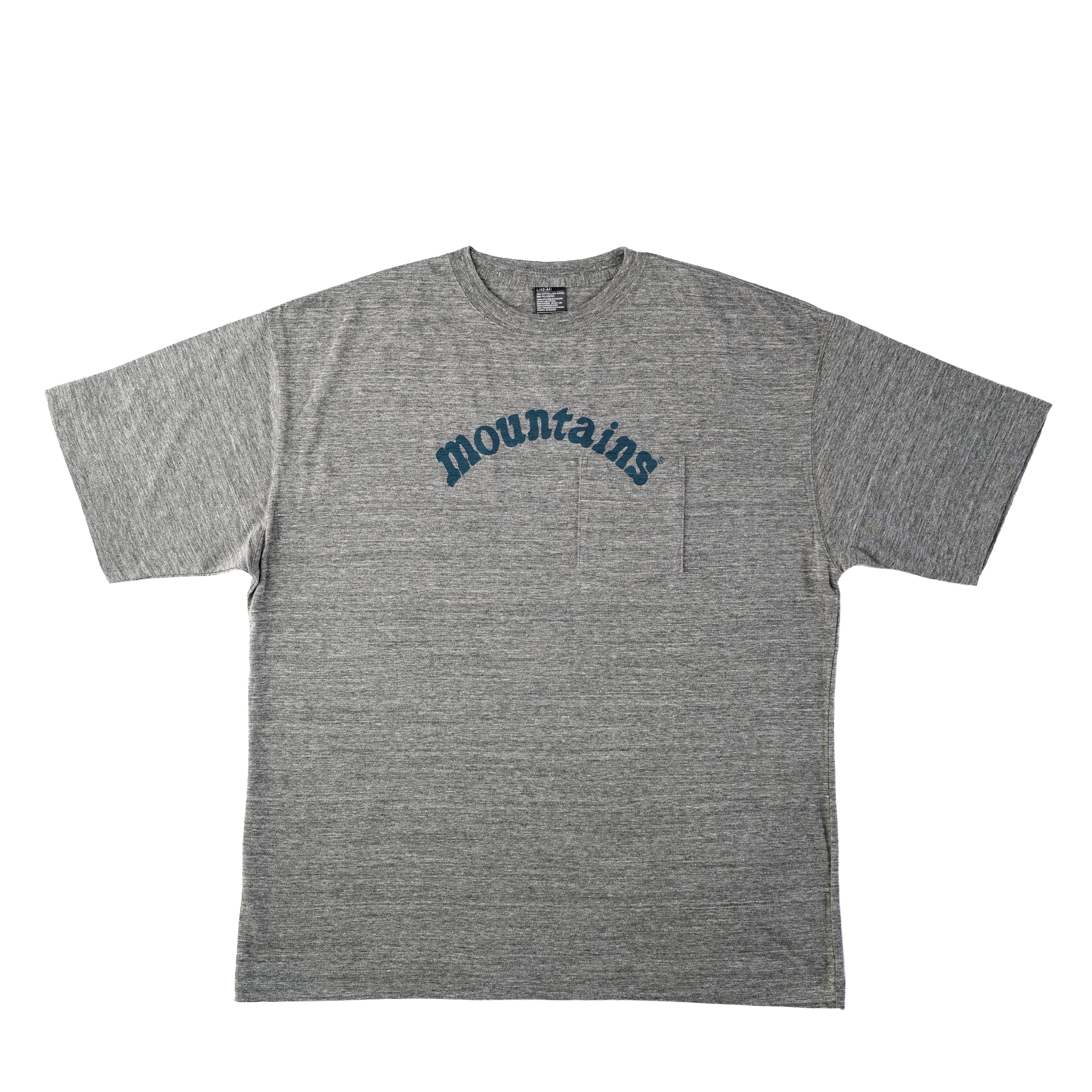 Mountains / OnePoket LogoT-shirt / Vintage Gray