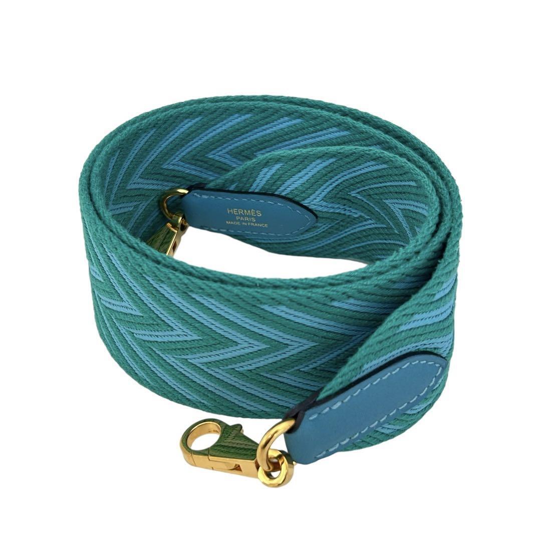 HERMES エルメス バンドリエール サングルジグザグ D刻印 ゴールド金具 