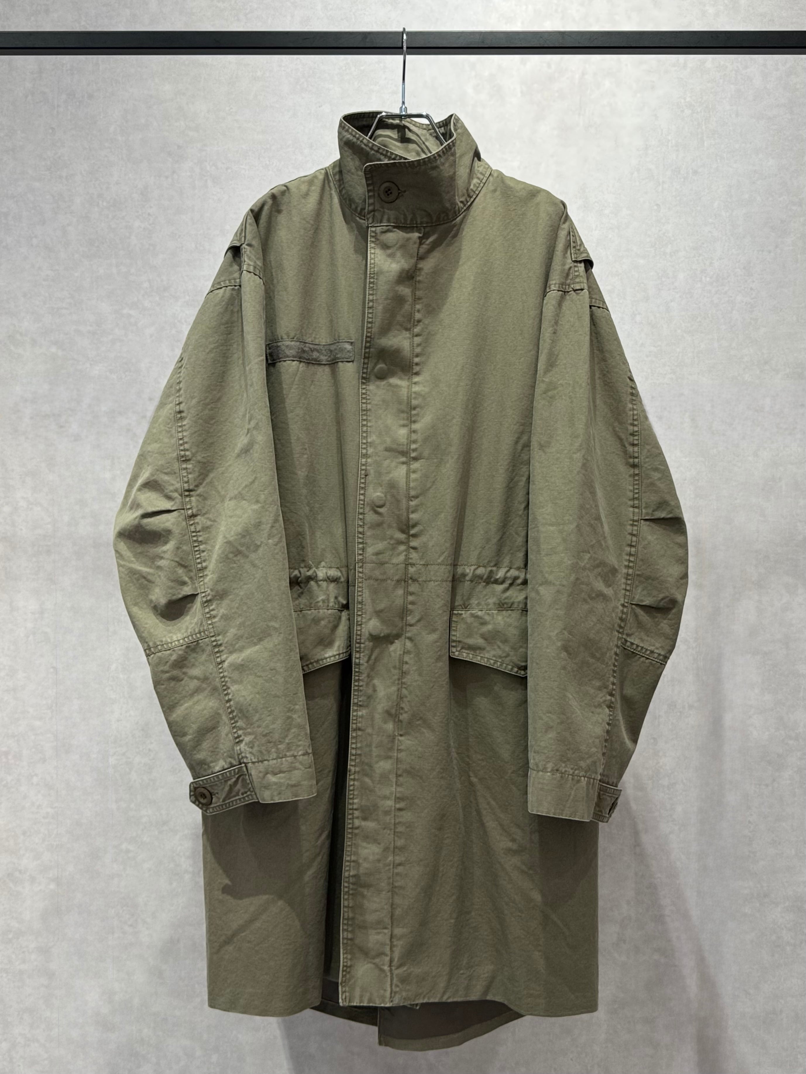 stand collar military coat