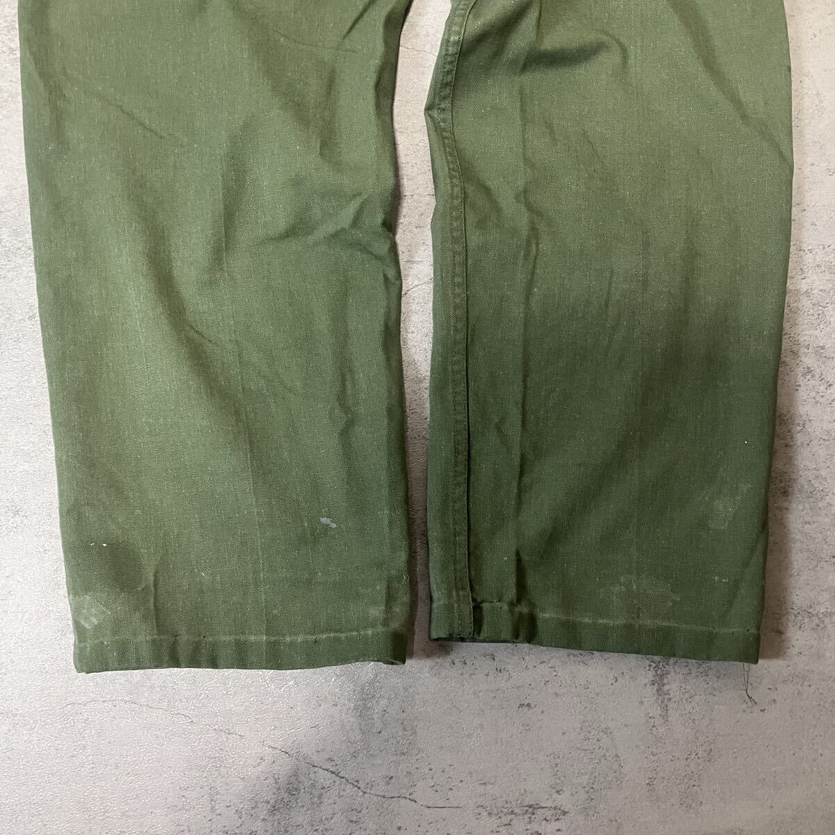 70s US ARMY OG-107 ベイカーパンツ SCOVILLジップ ミリタリーパンツ