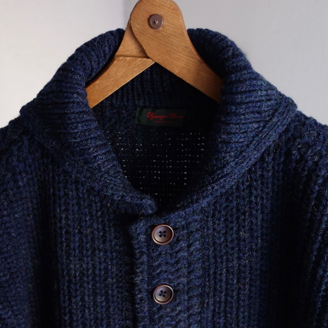 classic shawlcollar outerknit / navy