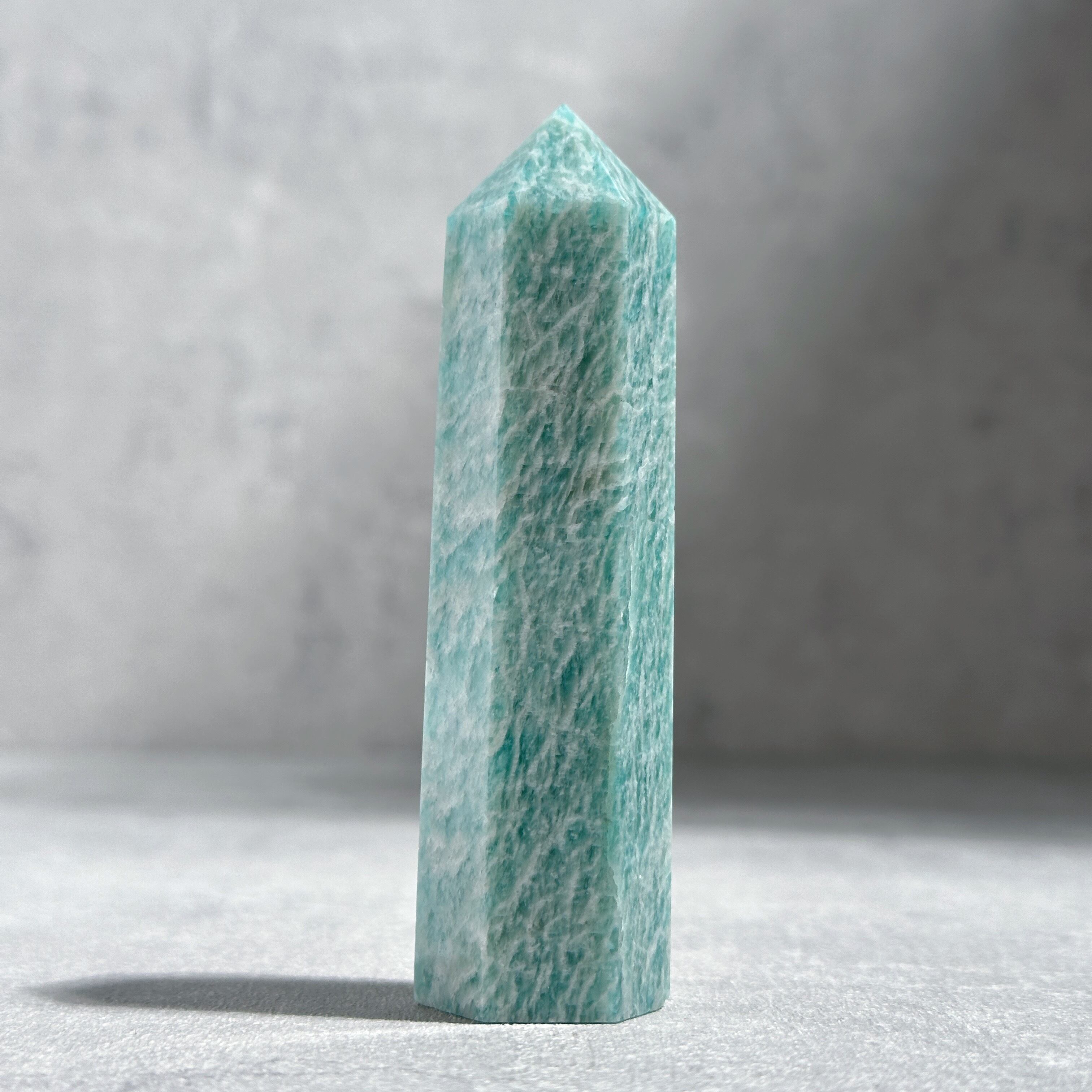 アマゾナイト タワー型12◇Amazonite◇天然石・鉱物・パワーストーン
