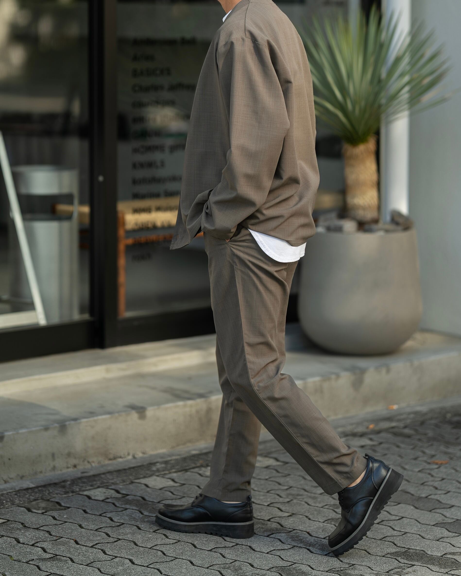 Linen-Like Easy Pants［aw-m0023］イージーパンツ | AMUY TRYSBAY