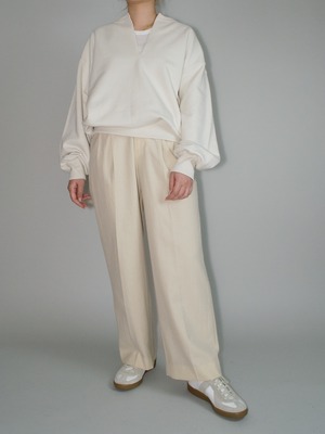 slit pullover / Ivory