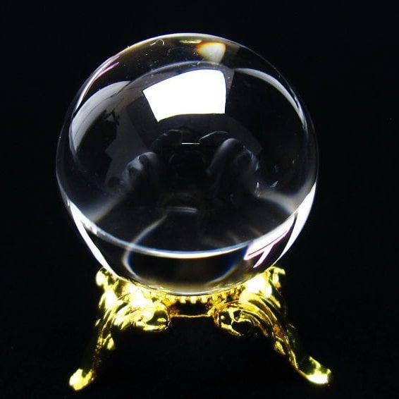 水晶 丸玉 ブラジル産 24mm 一点物 141-6412