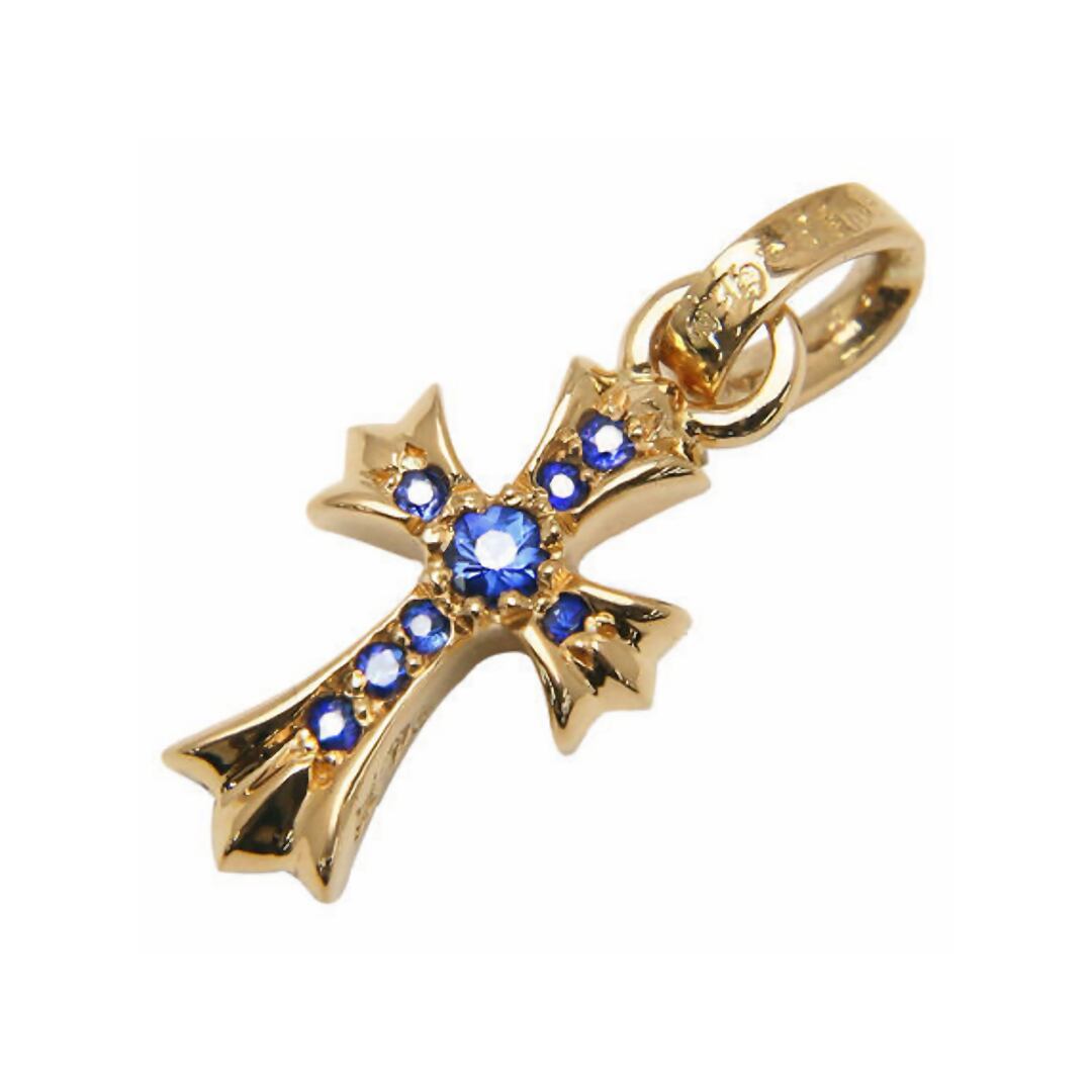 CHROME HEARTS ベビーファット K22ゴールド サファイア