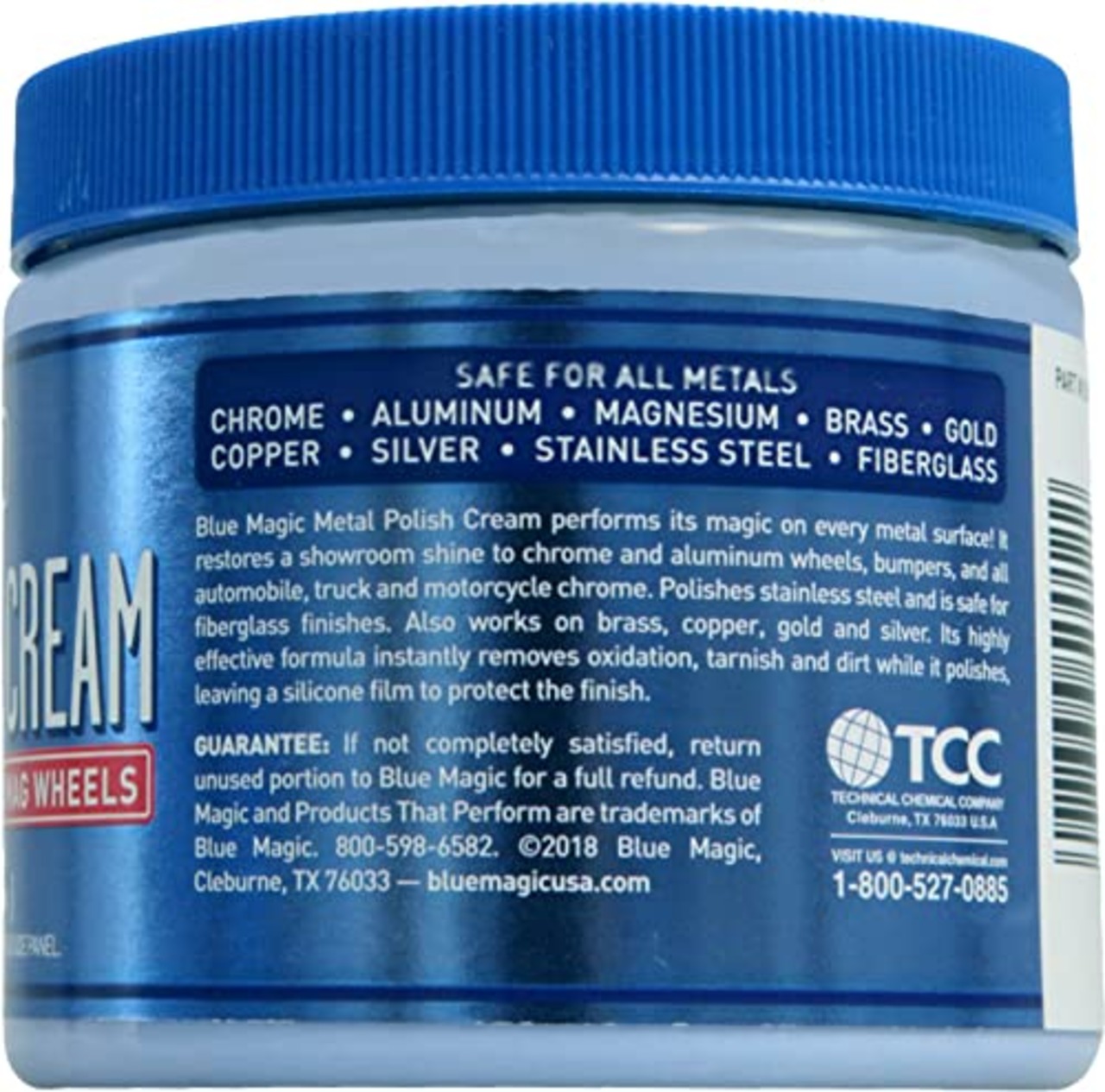 Blue Magic テクニカルケミカル(Technical Chemical)BlueMagic (ブルーマジック) METAL POLISH CREAM (メタルポリッシュクリーム) 金属光沢磨きクリーム 550g BM500