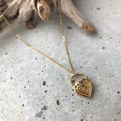 ハート ロングネックレス［GSN019］