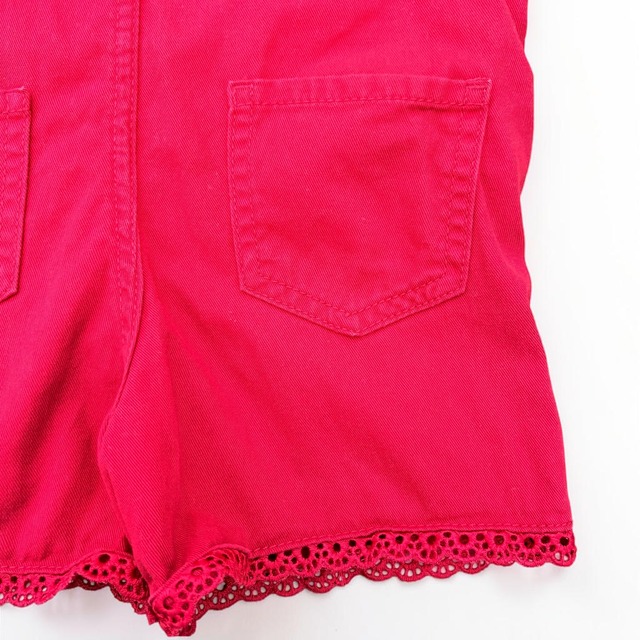 【KIDS】OSHKOSH Red Short Overalls size:2T