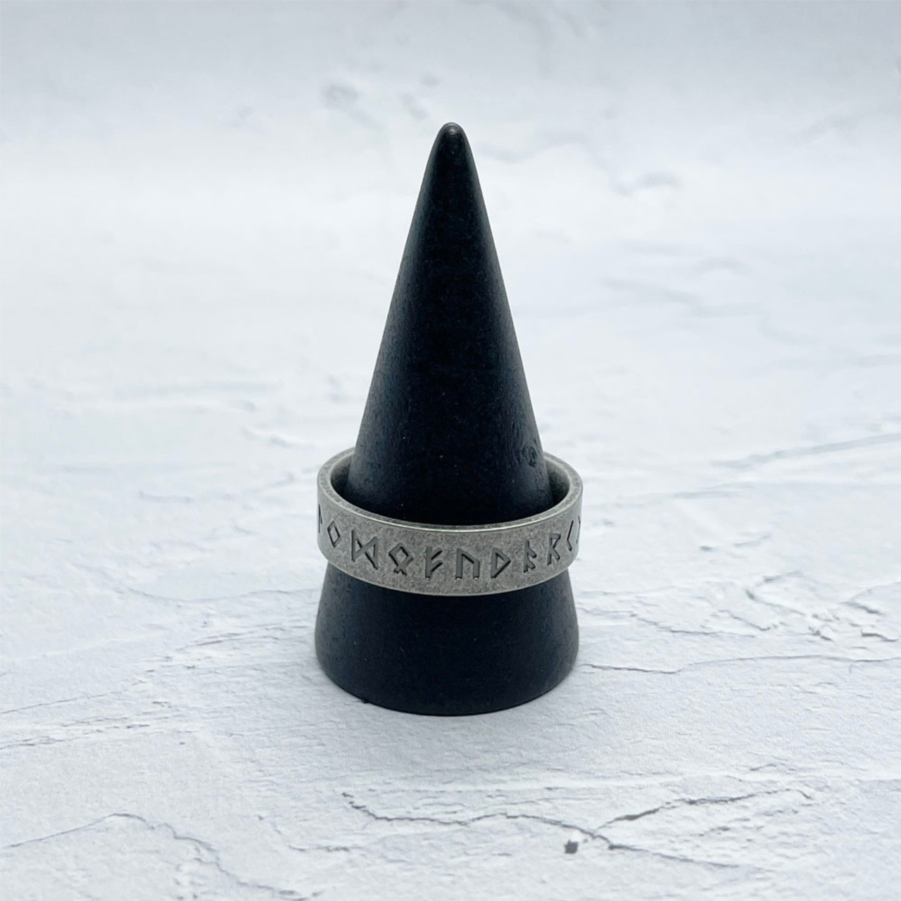 Retro Word Ring〈316L〉