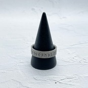 Retro Word Ring〈316L〉