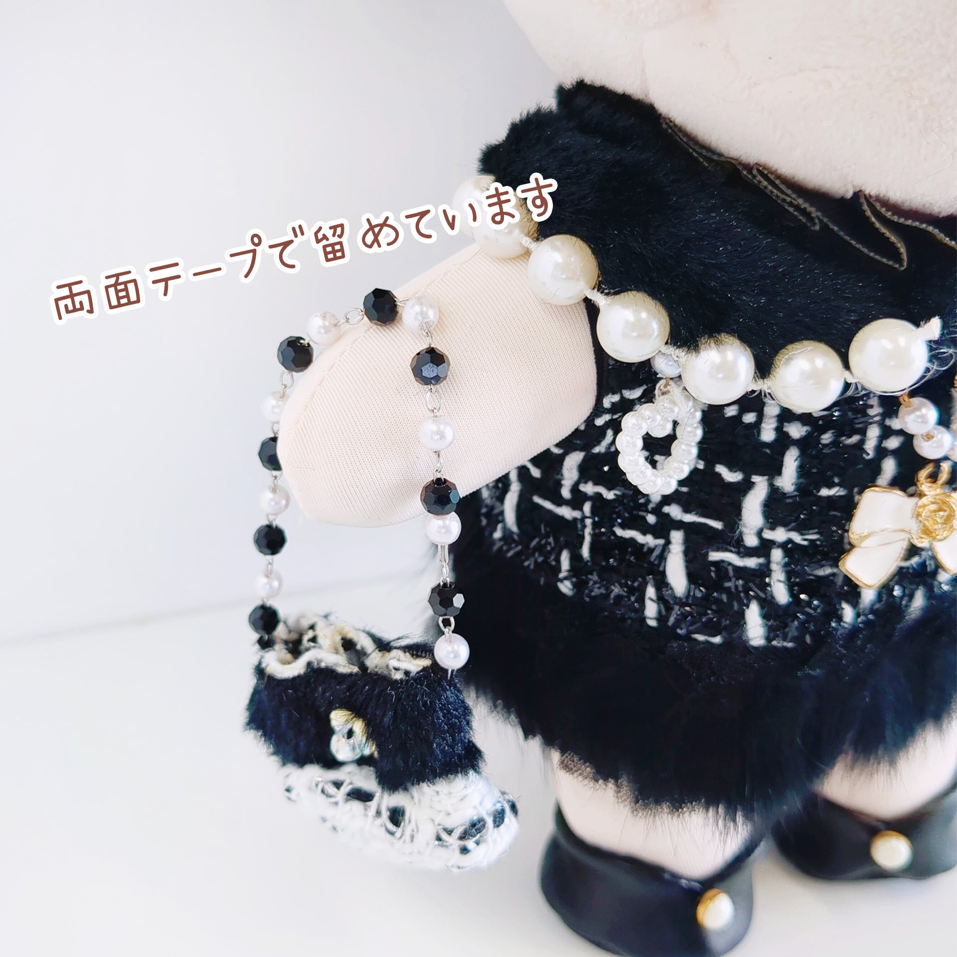 4E-1188【20cm】モノクロフォーマルドレスセット | Little Closet