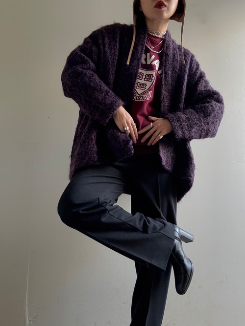 1970s Vintage Mohair Design Knit Cardigan