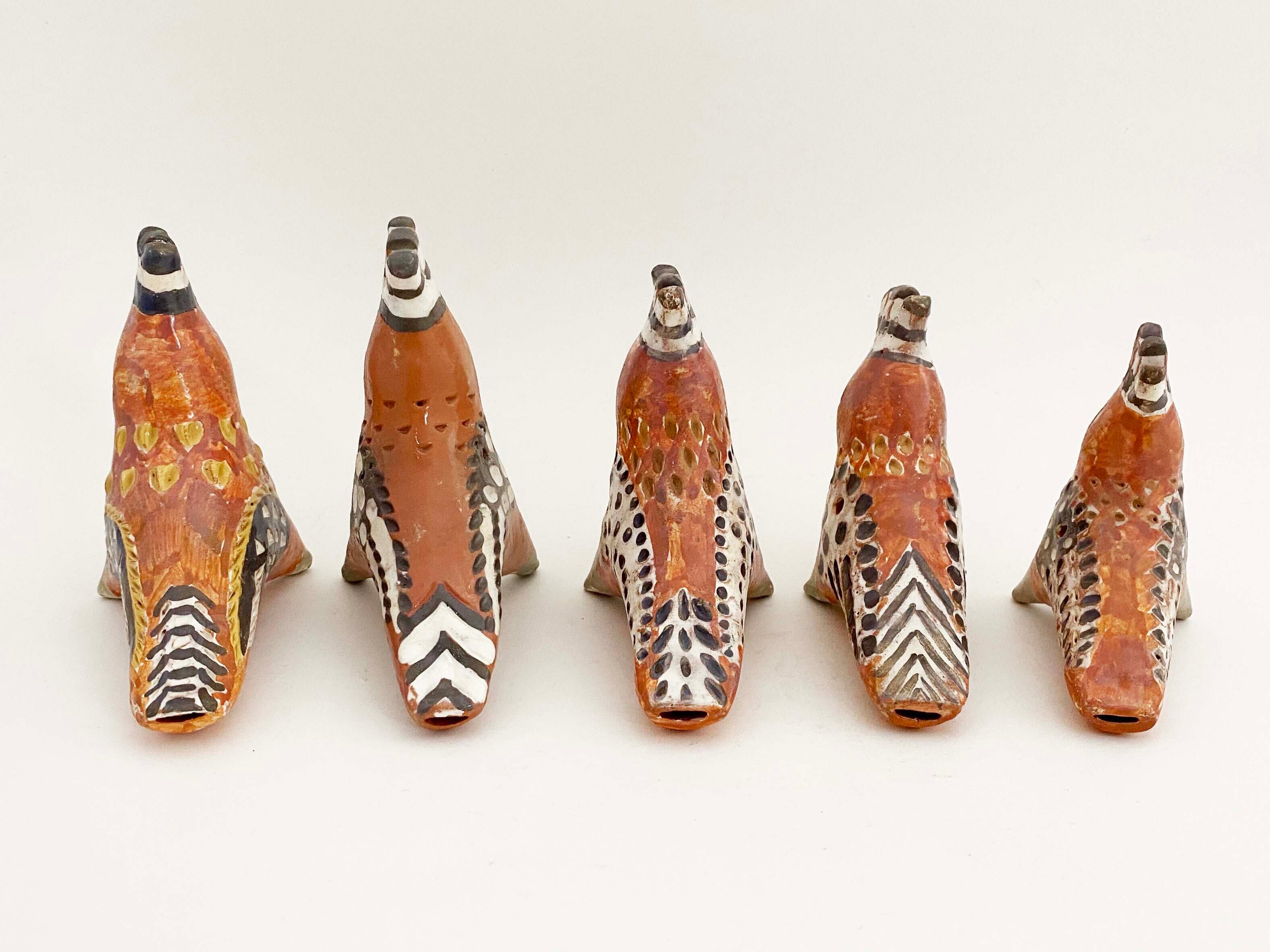 バルトの土人形（トサカのある鳥笛）ルータさん作