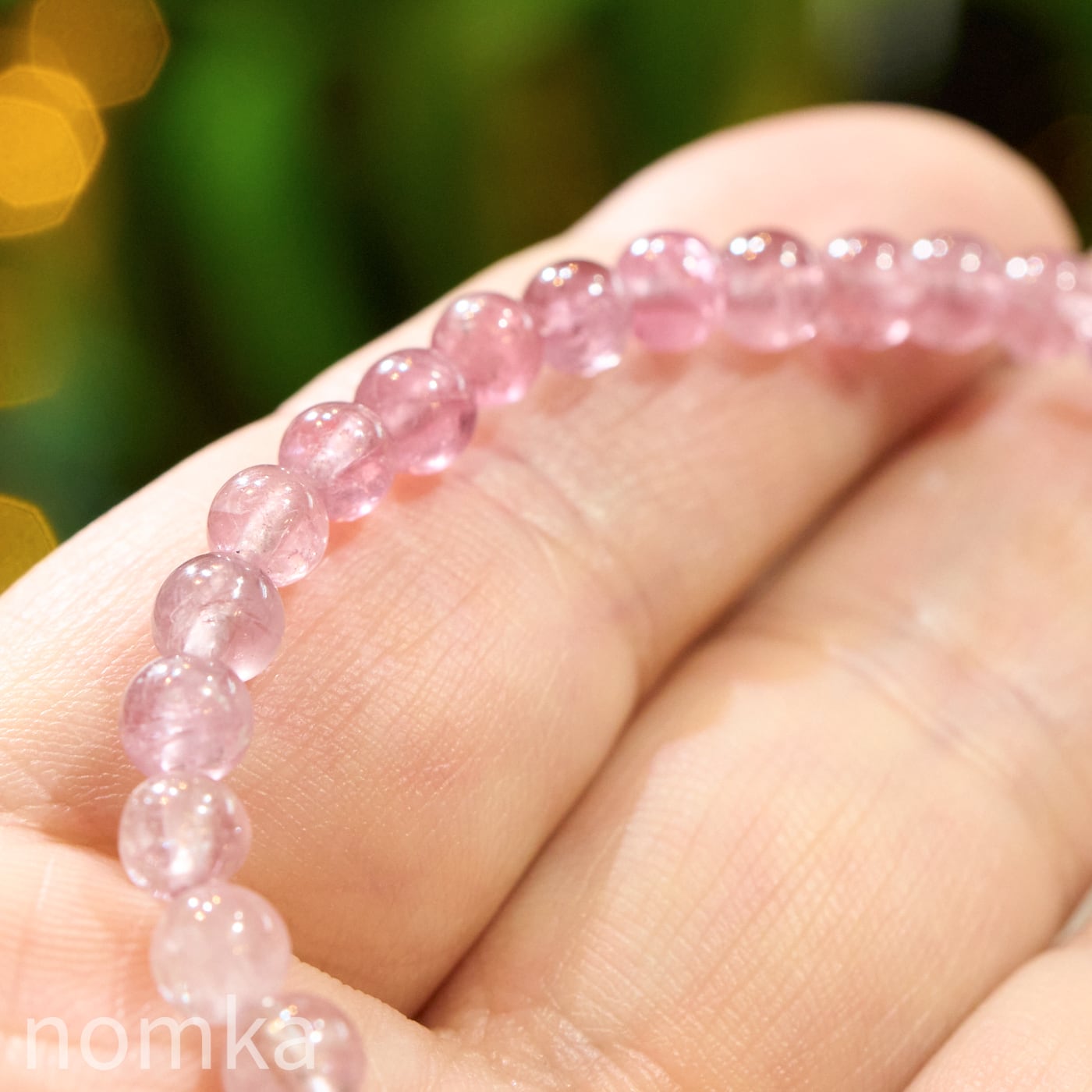 【大人可愛い、贅沢ピンク】スリランカ産 ピンクスピネルAA 一連ブレスレット (5mm珠/16cm)