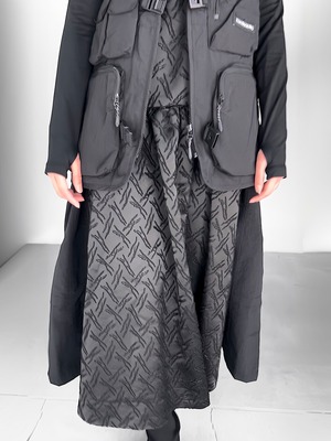 "再構築" Fisher×Military Maxi Dress