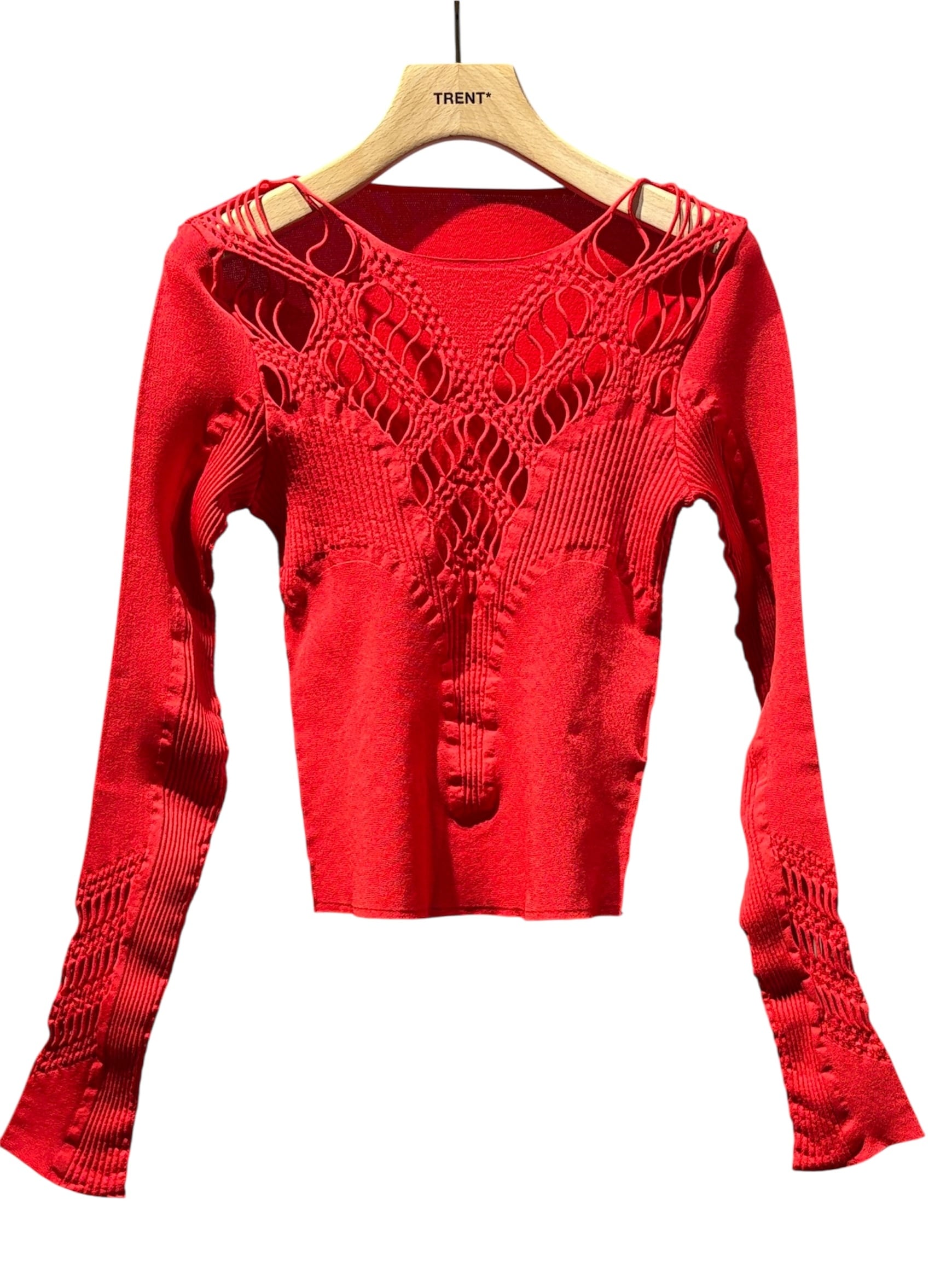 【26SS】MUKASA レーストップス 長袖 / hole lace top 26SS】MUKASA ムカサ / レーストップス 長袖 / hole lace top | TRENT