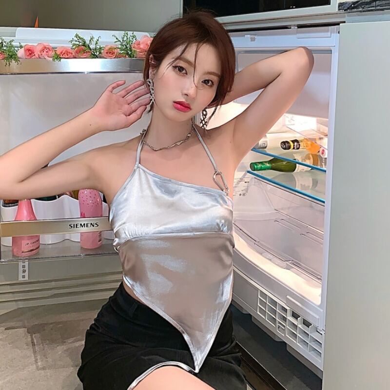 トップス サマースタイルホルターショートコート レディース 夏物 ハンチェンe13622255562