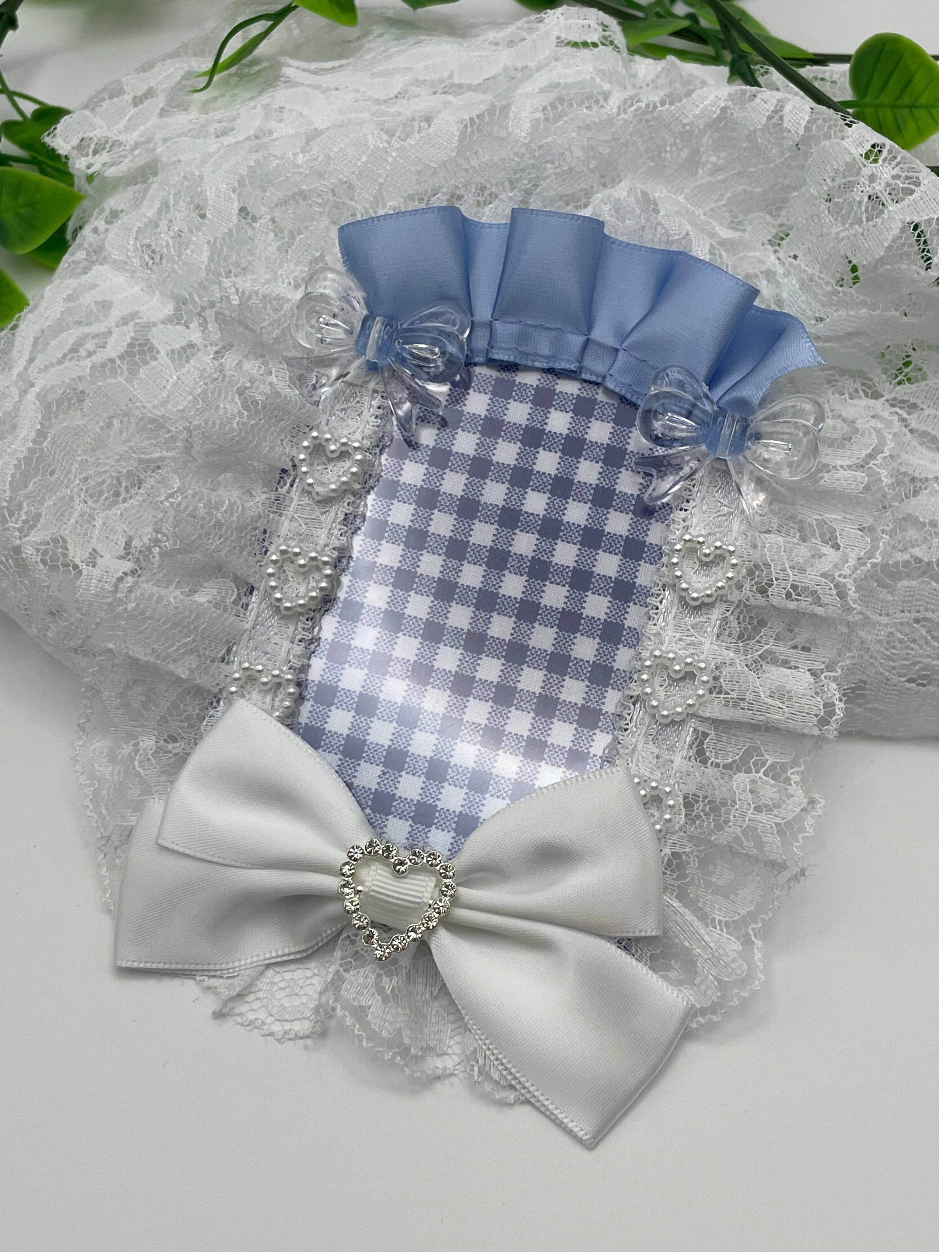 ♡ Candy チェック柄 フリルリボンヘッドドレス pink ‪♡ | Pay ID‬