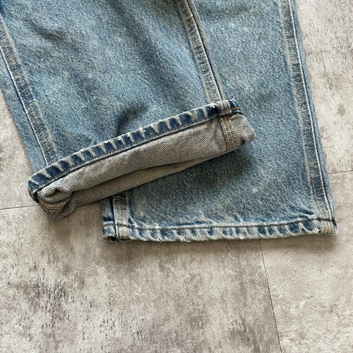 メキシコ製 デニム ダブルニー Carhartt B73-DST 29×32 詳細写真5