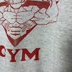 90s USA製　JERZEES ヴィンテージスウェット　ラグラン　GARRETS GYM